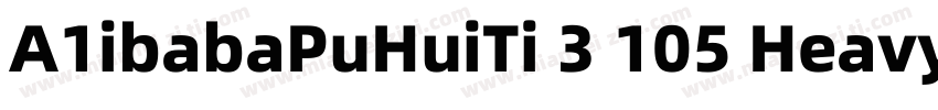 A1ibabaPuHuiTi 3 105 Heavy字体转换